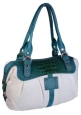 Кожаная летняя сумка Eleganzza, цвет: белый+бирюза Z20 - 1630S 2010 г инфо 11896v.