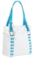 Кожаная летняя сумка Palio, цвет: белый+голубой 10360PW1 2010 г инфо 11998v.