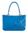 Кожаная сумка Eleganzza, цвет: ярко-голубой 00112413 2010 г инфо 12080v.